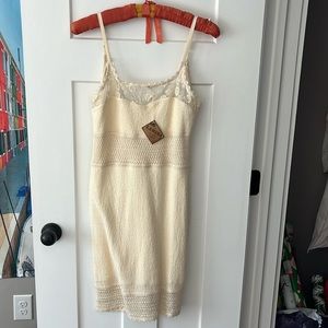Cream 100% cotton dress from Peru. Never worn!